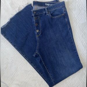 Gap Jeans Women’s Size 33/R (US 16) Button Fly Flare High Rise